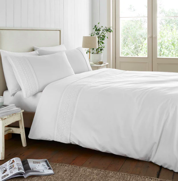 Brodiere Anglais White Duvet Cover 